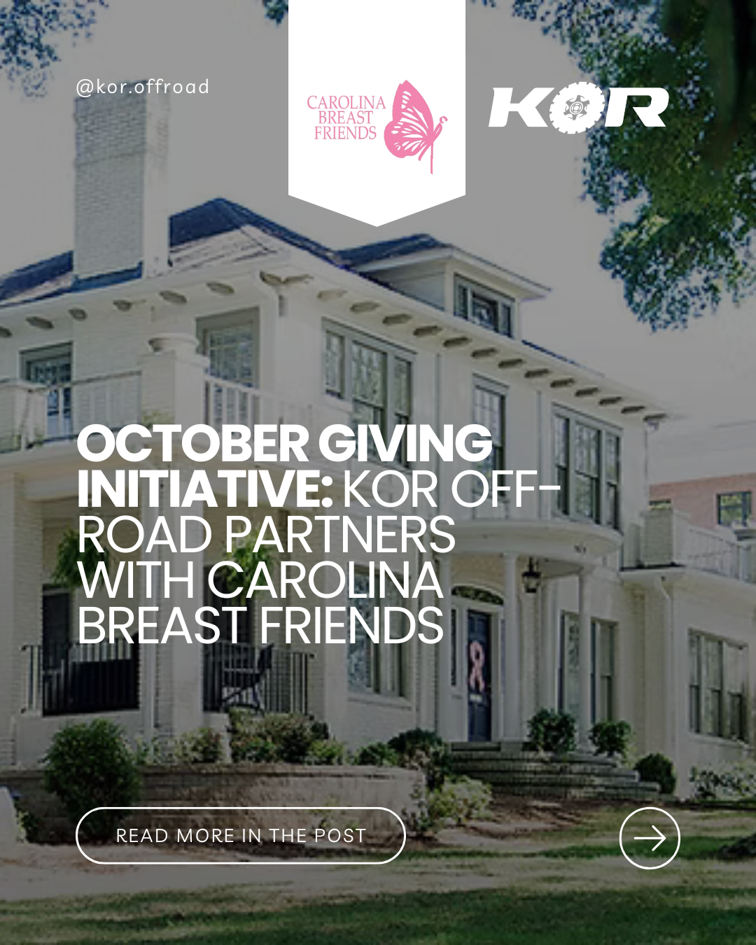 KOR Off-Road Partners with Carolina Breast Friends for October Giving Initiative